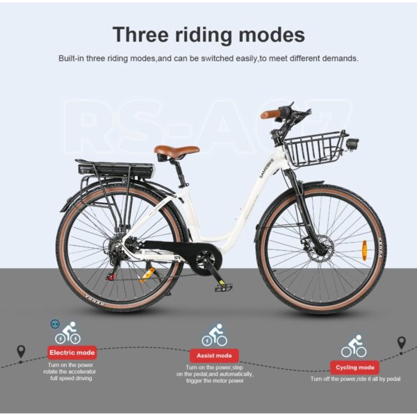 RS-A07 kaupunkisähköpyörän eturengas – tyylikäs ja tukeva rakenne