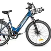 Samebike RS-A01 Pro e-bike edestä kuvattuna LED-valoilla