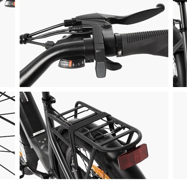 DYU C1 sähköpyörä parkissa kadulla