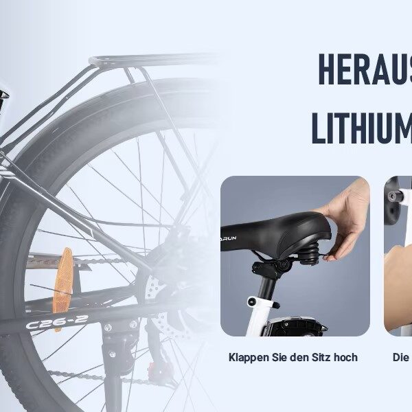 Kompakti 26 tuuman renkailla varustettu Varun-sahkopyora