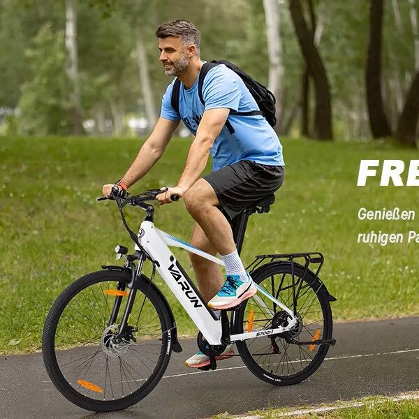 VARUN S700 -sähköpyörä puistomaisemassa