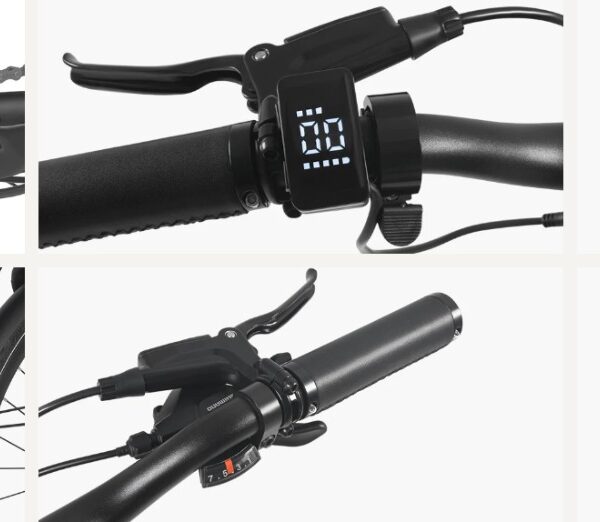 DYU sähköpyörä työmatkakäytössä toimiston edessä