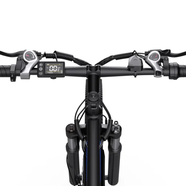 DUOTTS C29 SÄHKÖPYÖRÄ -Polkimen lähikuva ja moottorin vastetta