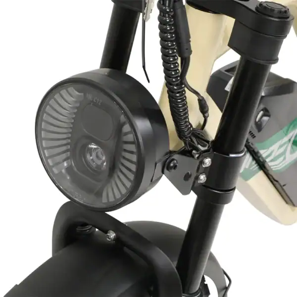 Beige Onesport W66 sähköfatbike luonnon taustalla