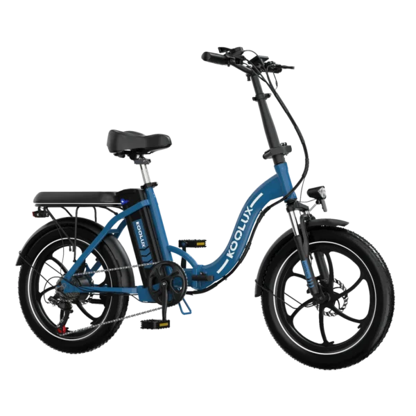 Koolux BK6S 500W taitettava sähköpyörä etujousituksen lähikuvassa