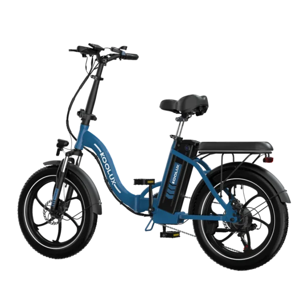 Koolux BK6S 500W taitettava sähköpyörä yöllisessä ajo-olosuhteessa