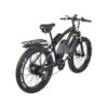 Shengmilo MX02S sähkömaastopyörä leveillä renkailla metsäpolulla