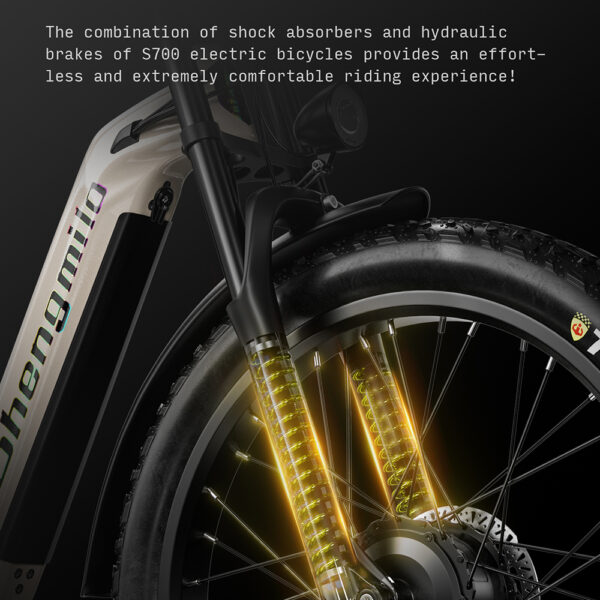 Shengmilo sähköpyörä lumikinoksessa