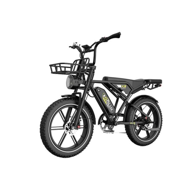 Koolux X9 electric fatbike on a white background from a side profile