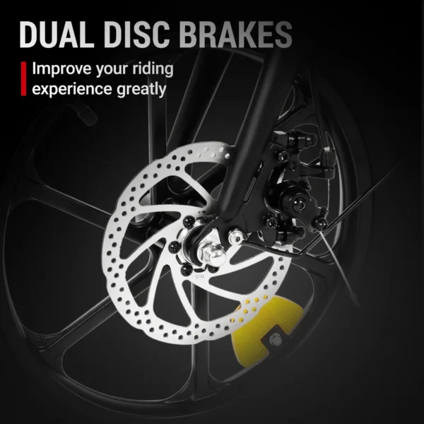 Dyu A1F Pro taitettava sähköpyörä taitettuna varastointia varten