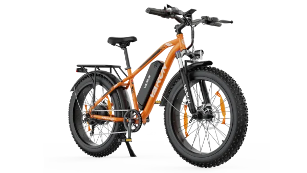 Varun M26-2 PLUS sähkömaastopyörä jousituksen lähikuva