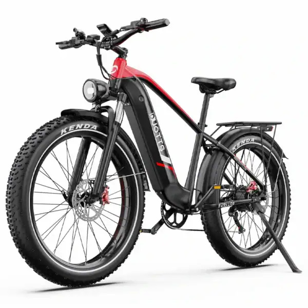 Duotts F26 Lite sähköpyörä sivuprofiilista - leveärenkainen fatbike modernilla rungolla