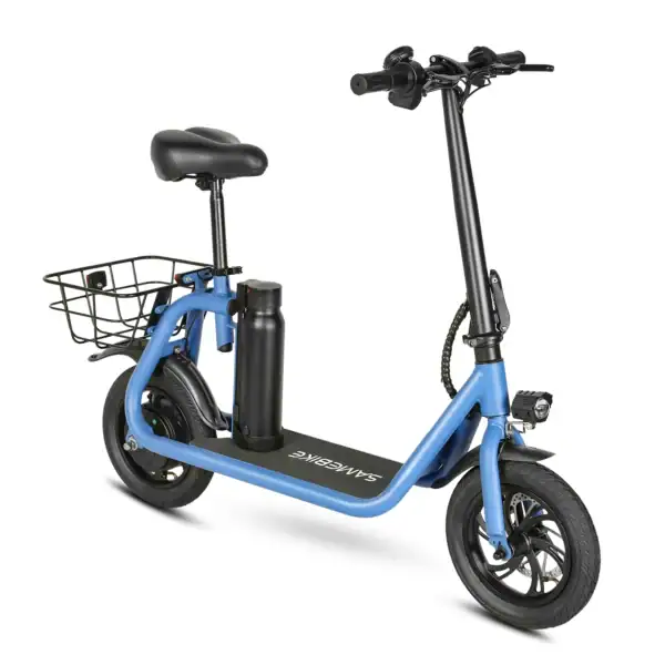 Foldable-sähköskootteri-satulalla-250w-kevyt-ja-kompakti