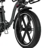 Koolux X16 e-bike akun sijainti rungossa lähikuvassa
