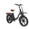 Koolux X16 sähköpyörä sivuprofiili musta taitettava e-bike