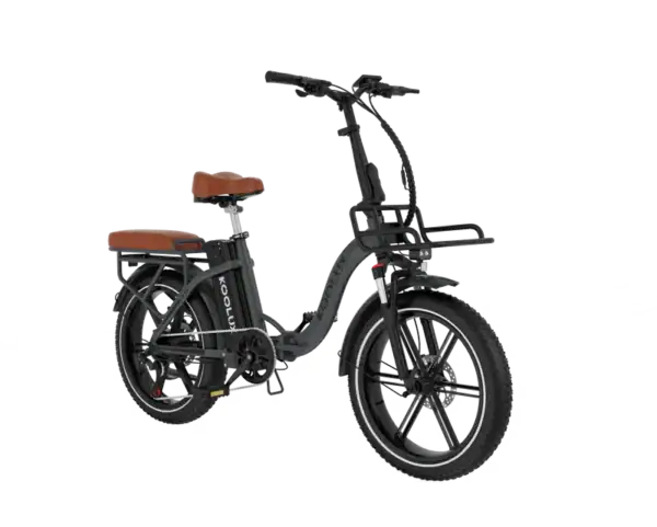 Koolux X16 sähköpyörä sivuprofiili musta taitettava e-bike
