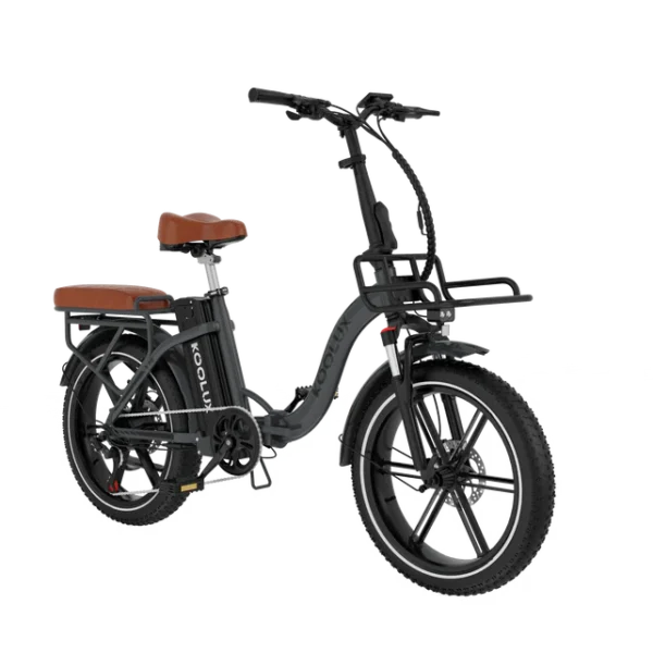 Koolux X16 sähköpyörä sivuprofiili musta taitettava e-bike