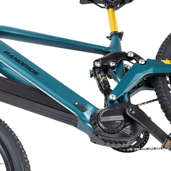 MX500 sähköpyörä 48V akku ja runkoon integropitu design