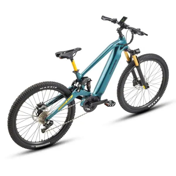 MX500 sähköpyörä ilmajousitus keulassa