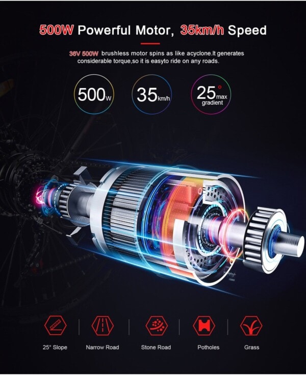 samebike-sy26ii-sahkopyoran-500w-harjaton-moottori-tehokas-nousukyky.jpg
