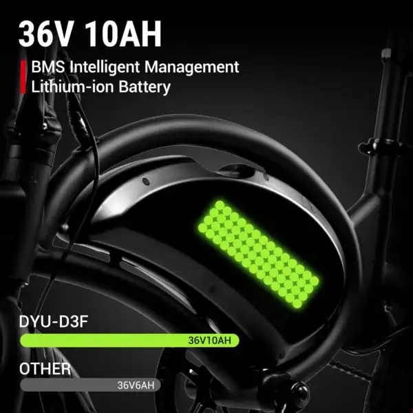 Dyu-D3S-14-Inch-Taitettavasähköpyörä-mini-folding-Electric-bike-kuva6